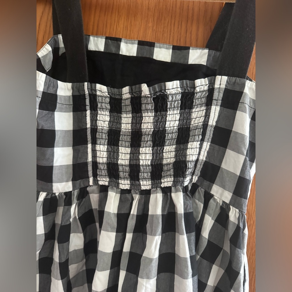 🖤 Kate Spade Broome Street Gingham Check Dress Size 10 - Picture 3 of 6
